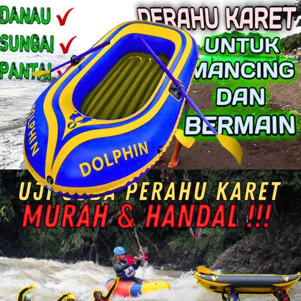 Perahu Karet kapasitas 2 orang untuk Mancing Inflatable Fishing Boat(Az)