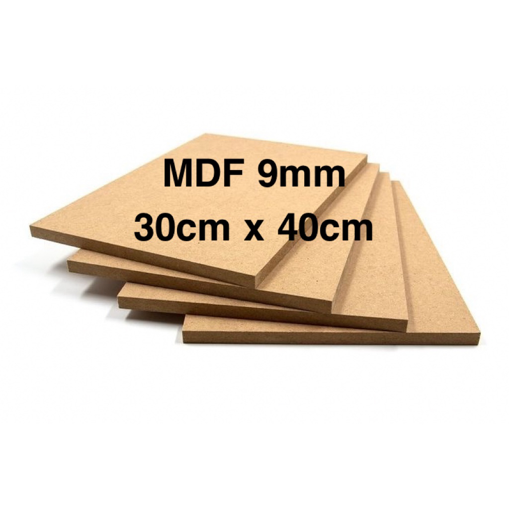 Papan MDF Murah 9mm 30cm x 40cm