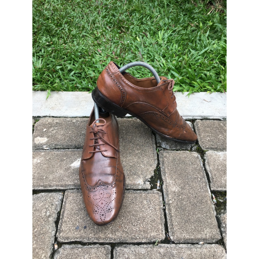 Sepatu kulit second original wingtip Pedro