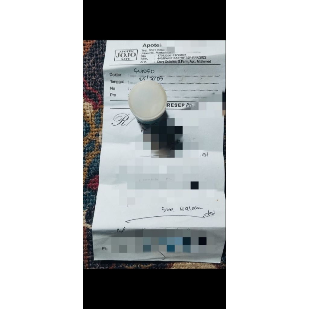 cream racikan dr suroso malam