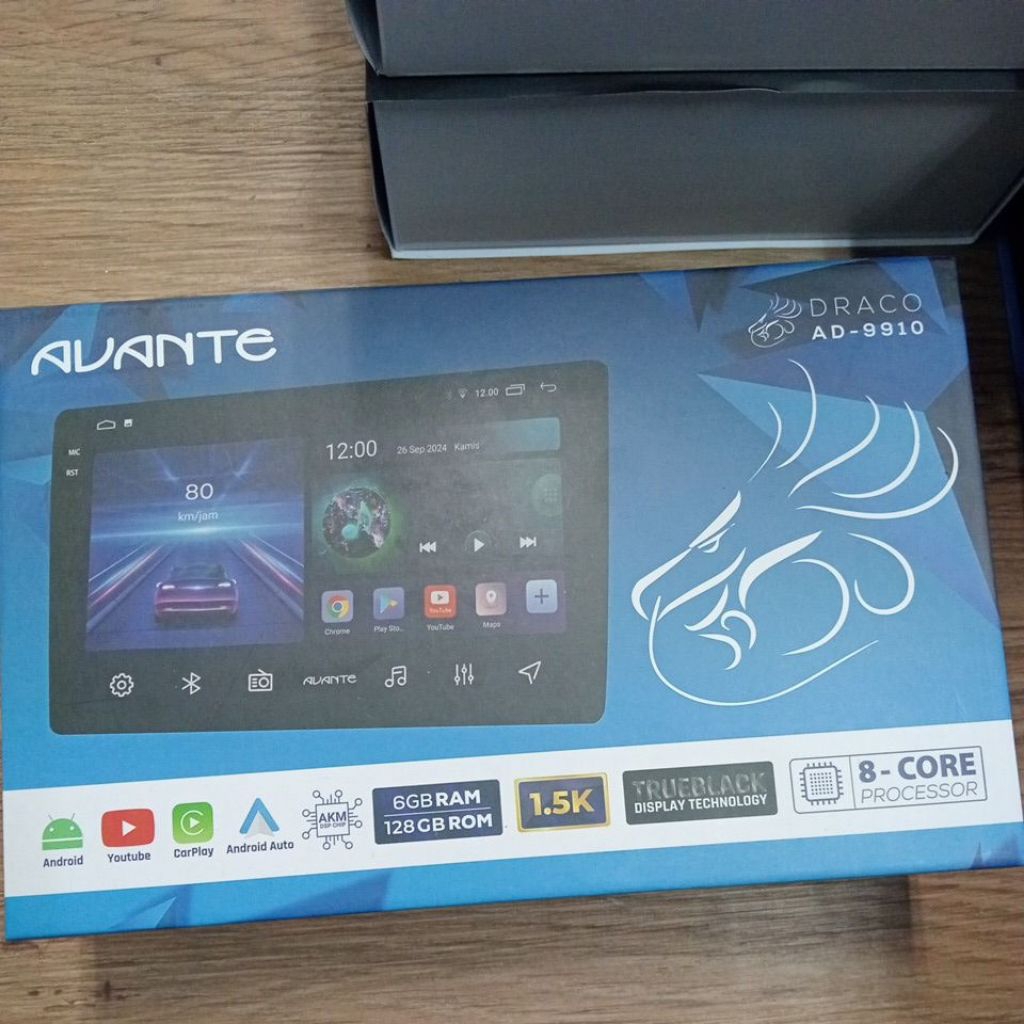 HEAD UNIT ANDROID AVANTE AD-9910 DRACO RAM 6/128 GB / HEAD UNIT ANDROID AVANTE  AD-9910 DRACO 9 INCH