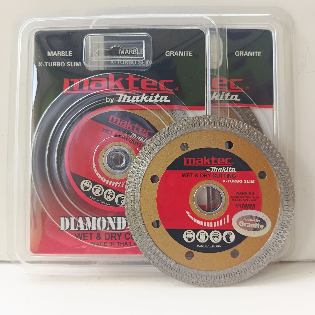 DIAMOND WHEEL MATA PISAU POTONG GRANIT KERAMIK MAKTEC X TURBO 4" MATA GERINDA PEMOTONG GRANIT MARMER