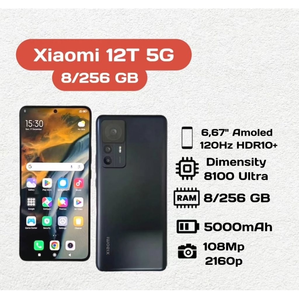Xiaomi 12T 5G 8/256 GB Second