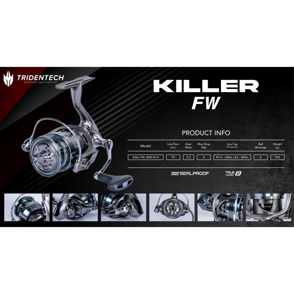 Reel Spinning Tridentech Killer FW SealProof