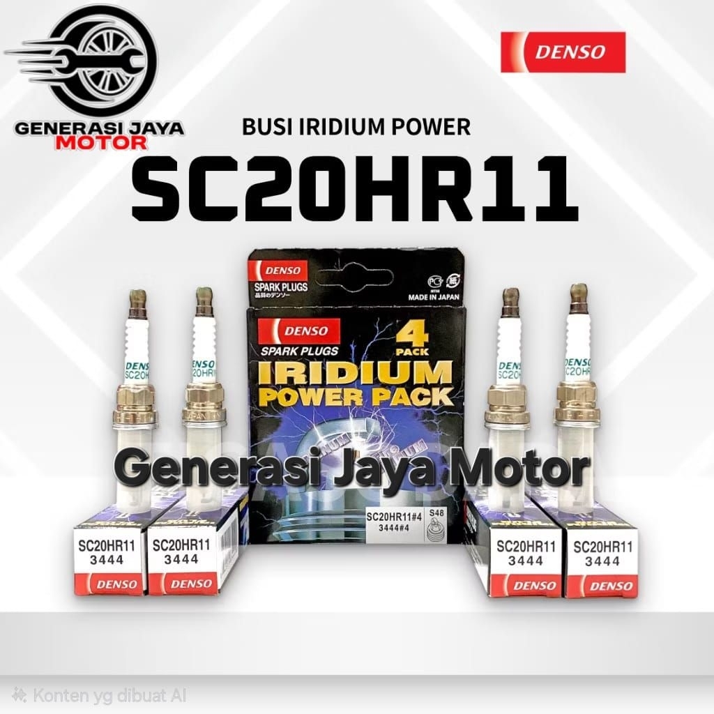 BUSI IRIDIUM POWER DENSO SC20HR11 (1PCS) NISSAN LIVINA GRAND LIVINA ORIGINAL