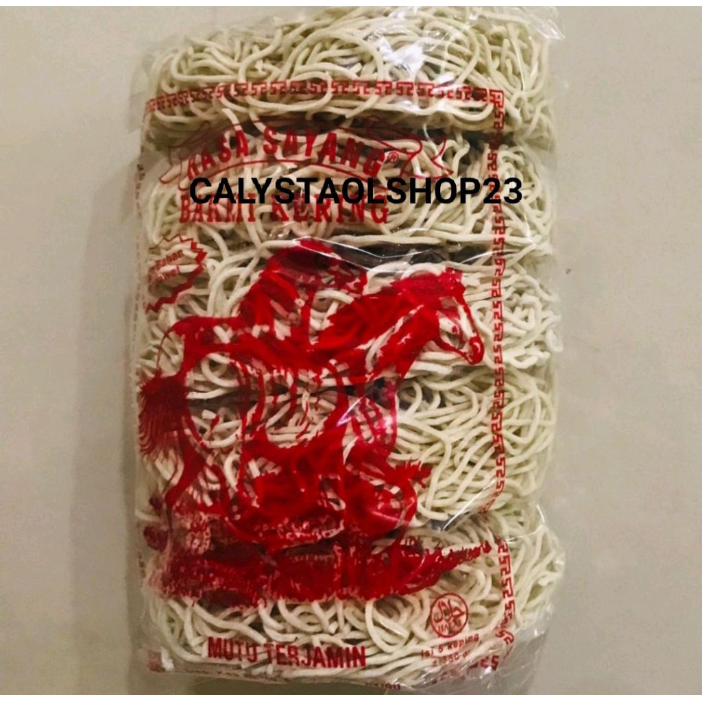 Mie Pangsit / mie ayam /mie  kering Cap  KUDA sebungkus isi 5 keping