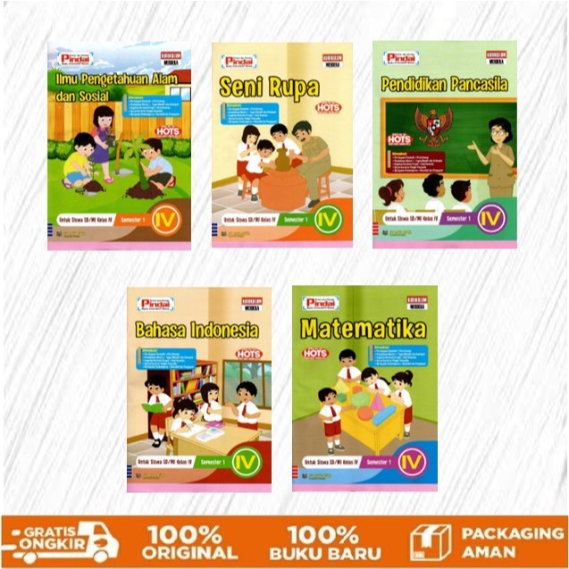 CV Arya Duta - LKS SD Kelas 4 Semester 1 (Pindai Pendidikan Pancasila, Pindai Matematika, Pindai Bah