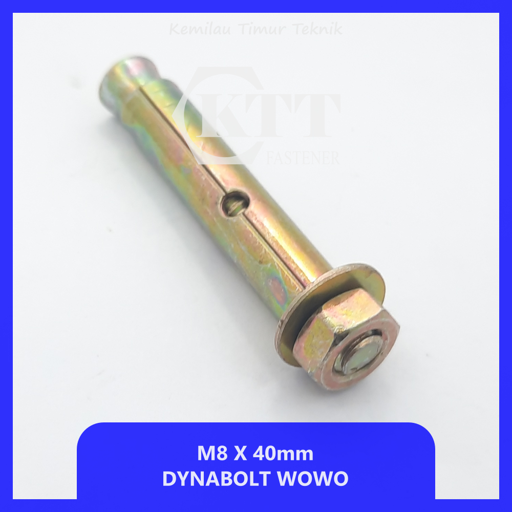 Dynabolt M8x40mm Kunci 10 – Baut Tanam Beton / Anchor Bolt M8 4Cm
