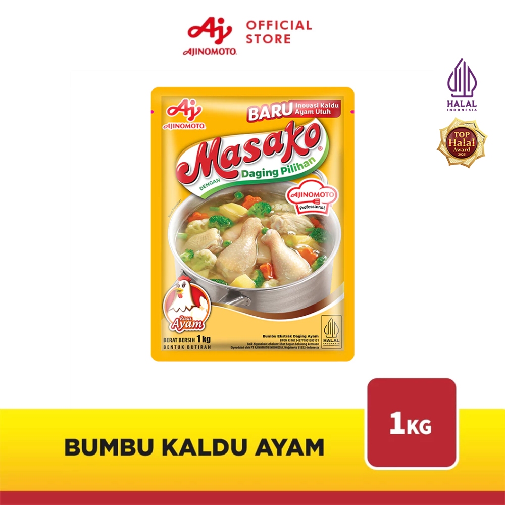 Masako® Bumbu Kaldu Ayam Penyedap Rasa 1Kg