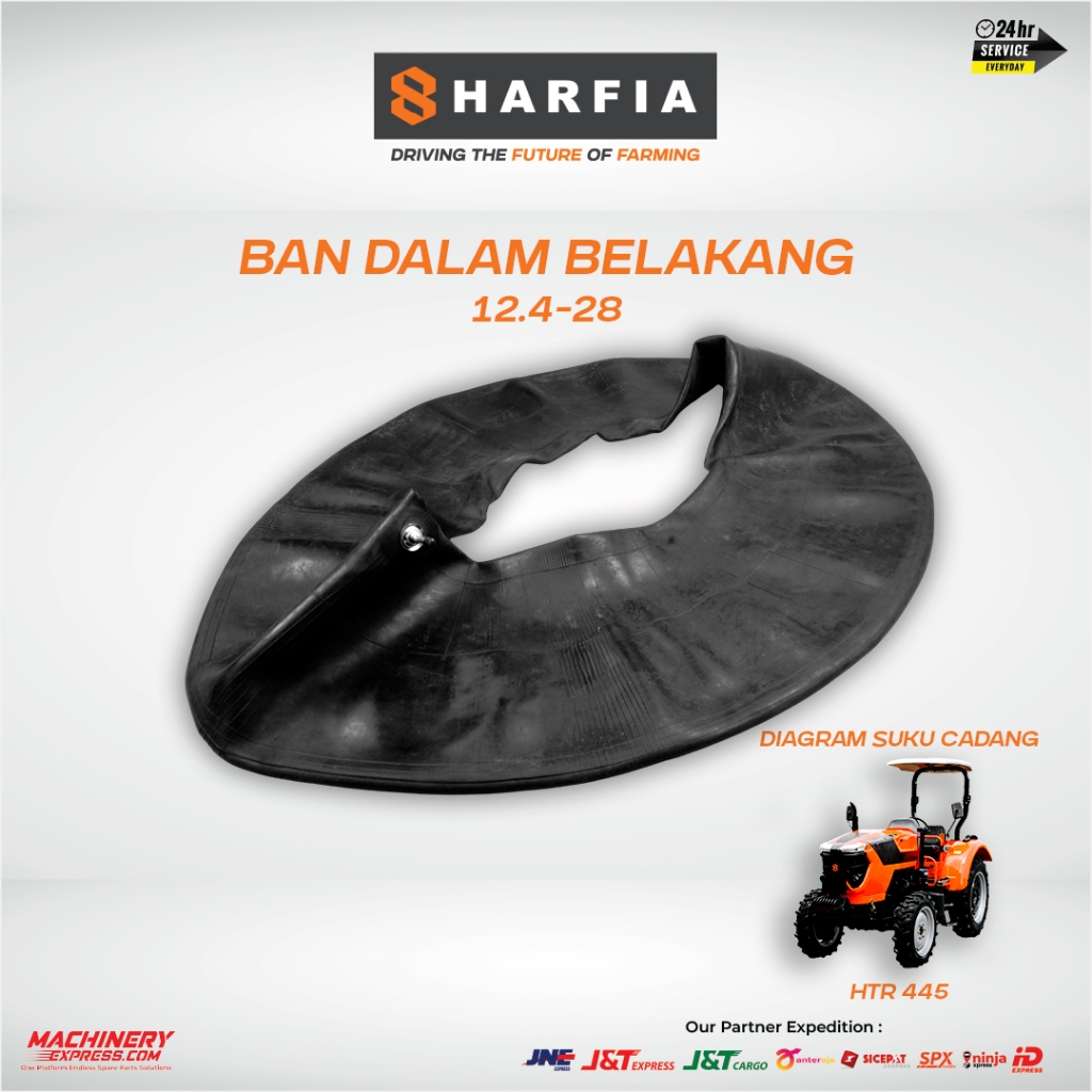 HARFIA | Ban Dalam Belakang 12.4 - 28 Traktor Roda 4 | Spare Part