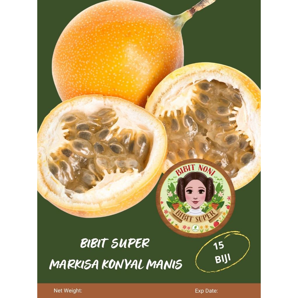 Bibit Super Markisa Konyal Manis | Biji Benih Markisa Konyal