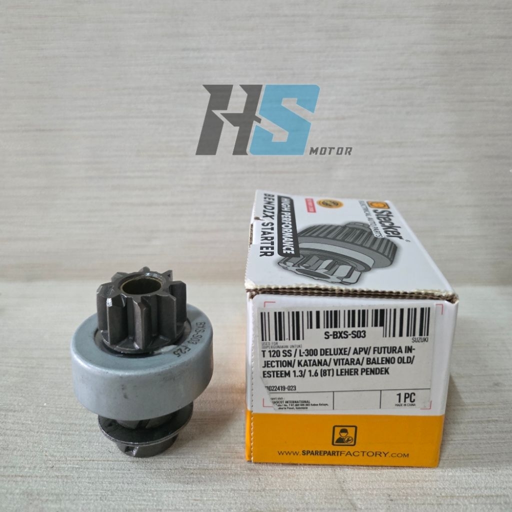 BENDIX STARTER 8T GIGI 8 MOBIL MITSUBISHI T120SS L300 DELUXE APV FUTURA KATANA VITARA BALENO ESTEEM 