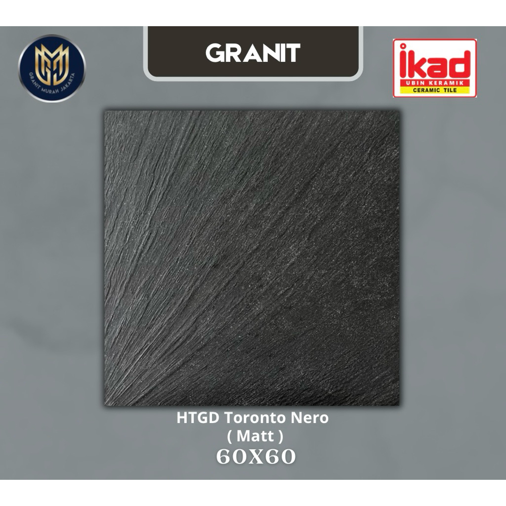 Granit 60x60 HTGD toronto nero ikad - matt