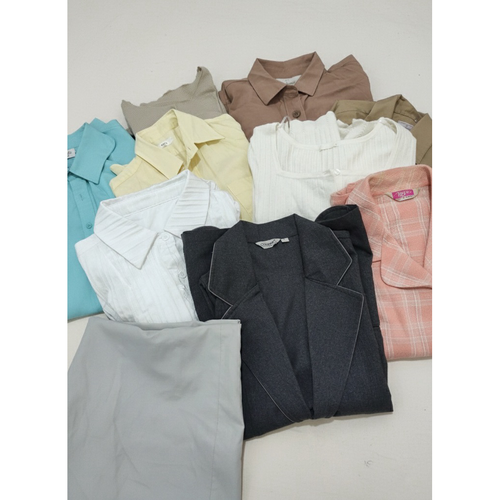 kemeja blouse cardi rok second jepang ori