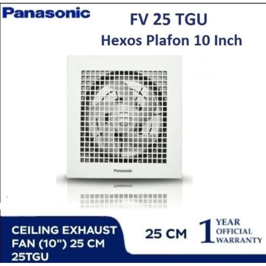 blower hisap Panasonic 25TGU cocok buat kamar tidur atau kamar kamar mandi