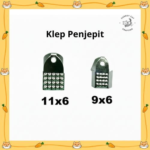 klep penjepit tali kotak / klep penjepit tangkai bulu