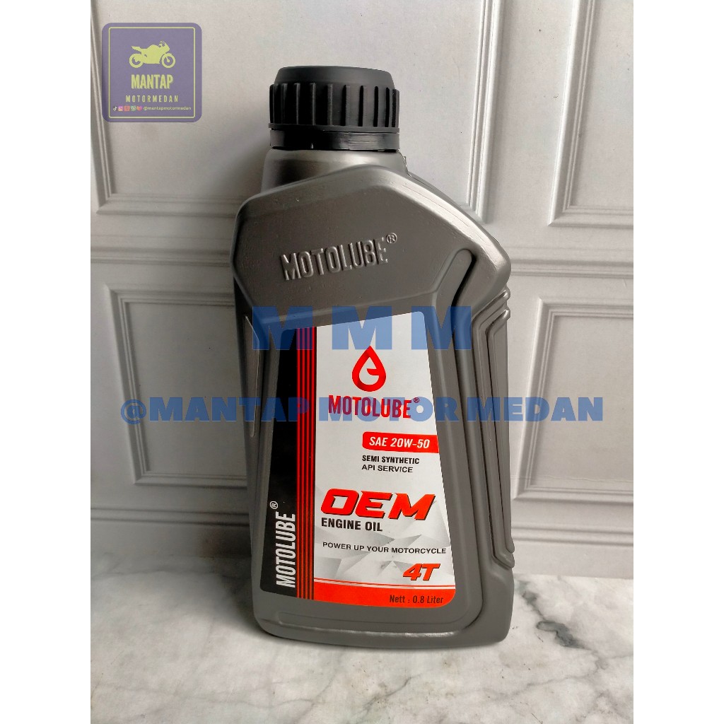 Oli Mesin Motor Motolube 4T 800 ml SAE 20W - 50 Semi Synthetic Kualitas Bagus