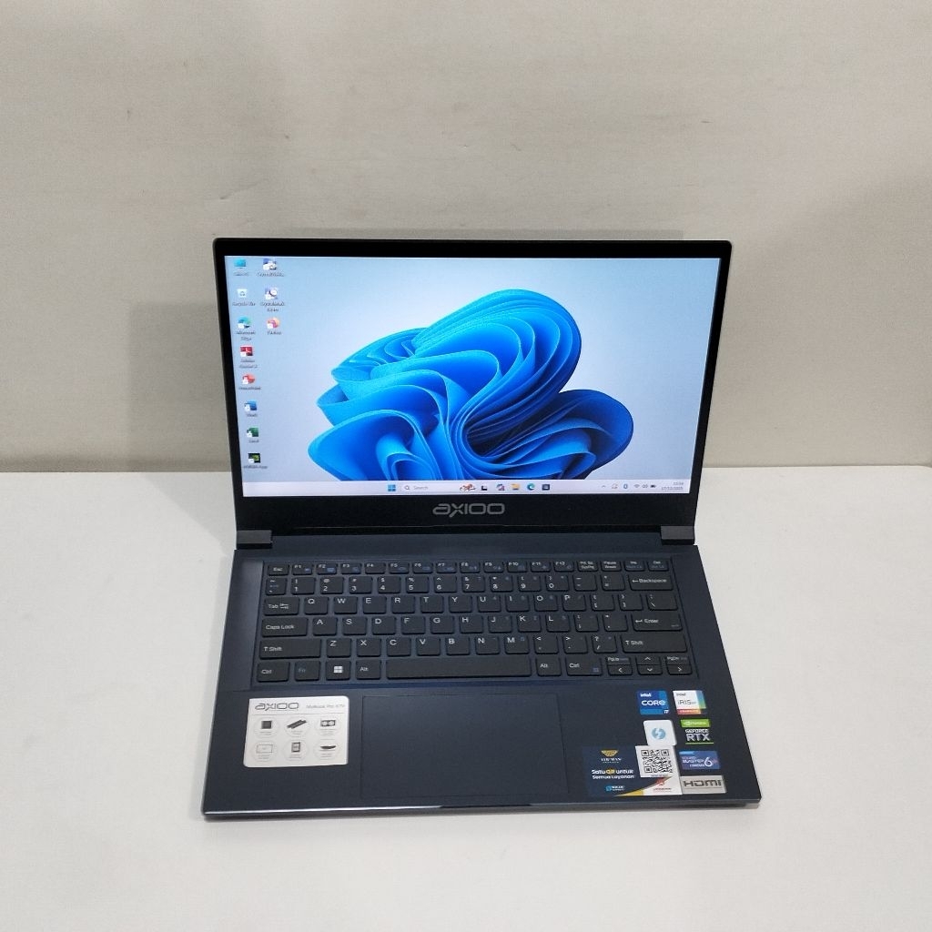 Axioo my book Pro k7V i7-1165G7 RAM 16/SSD 1TB RTX 3050 4GB