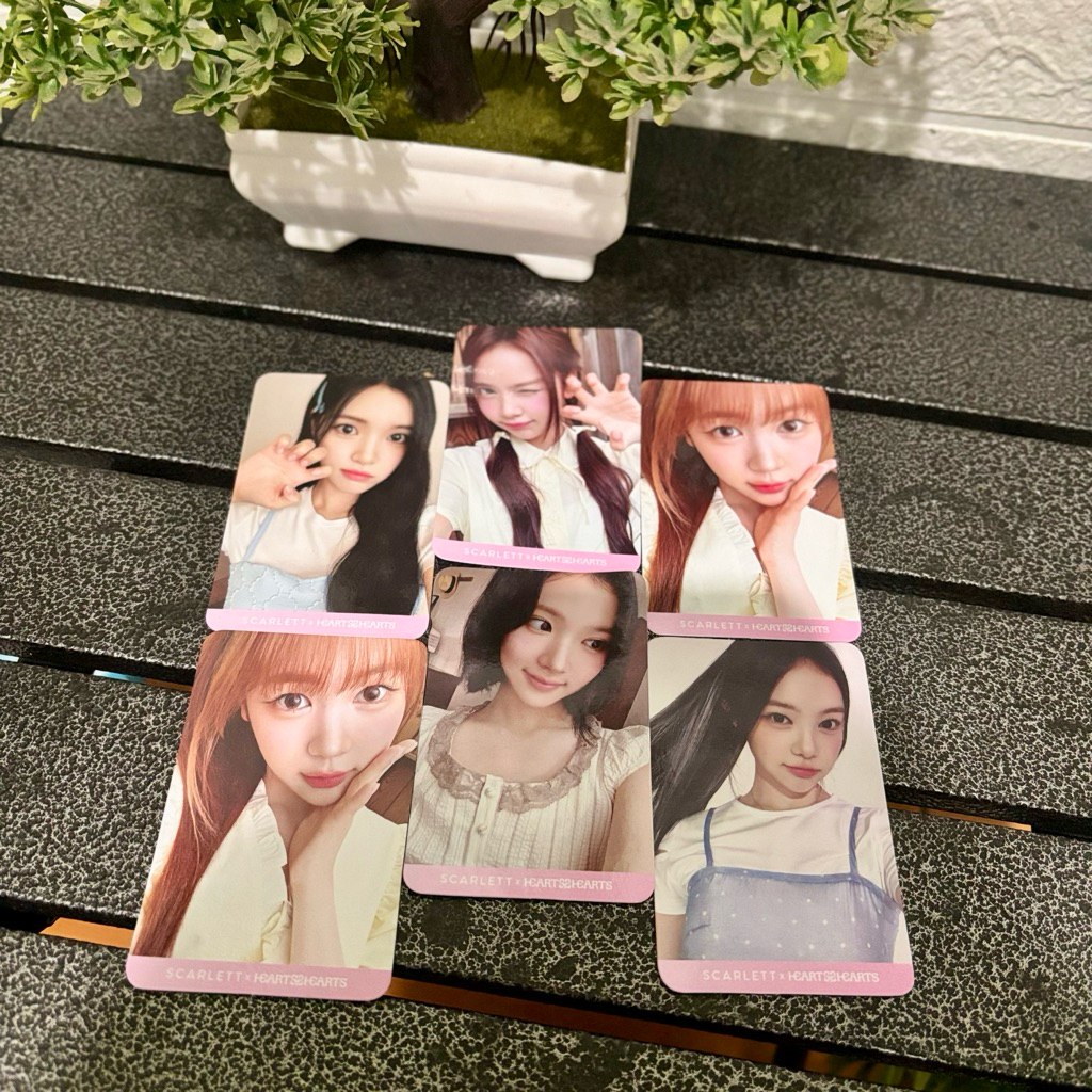 PHOTOCARD heart2hearts x scarlett original, heart2hearts photocard original, photocard heart2hearts 