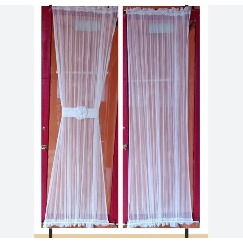 Gorden Kupu kupu Minimalis Bahan Transparan