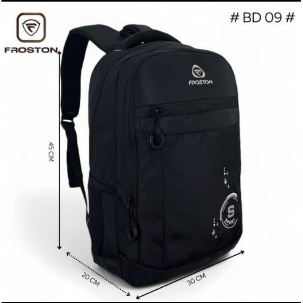 TAS RANSEL FROSTON BACKPACK TERBARU PRIA SEKOLAH KULIAH KERJA KANTOR