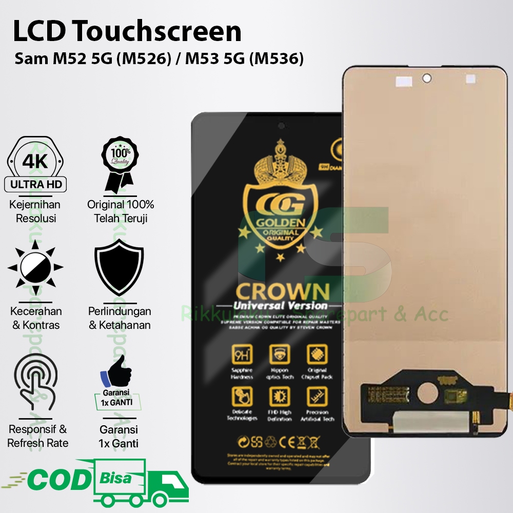 LCD Touchscreen Samsung M52 5G (M526) / M53 5G (M536) Original 100% Fullset