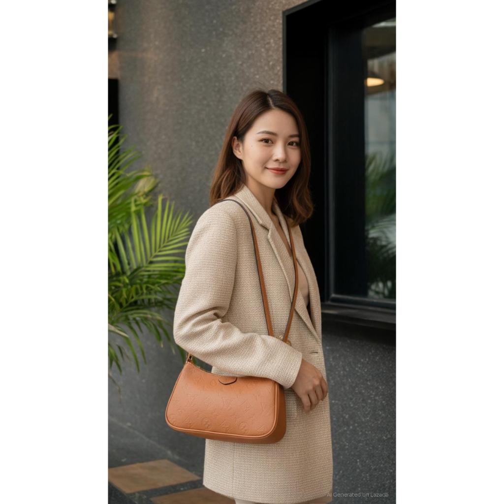 HENOY Elpi Tas Top Handle & Selempang Wanita Rantai Logo Premium