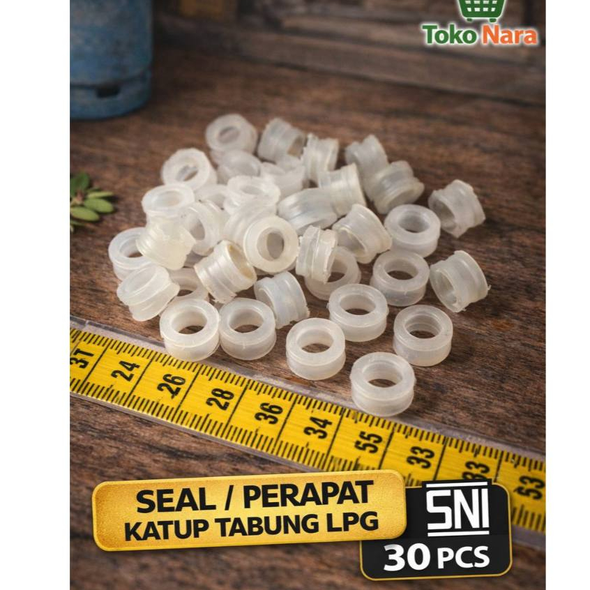 30 Pcs Karet Seal Putih Tabung Gas Elpiji 3 kg 12 kg 5,5 kg / Karet LPG Tebal Silikon / SNI /Anti Bo