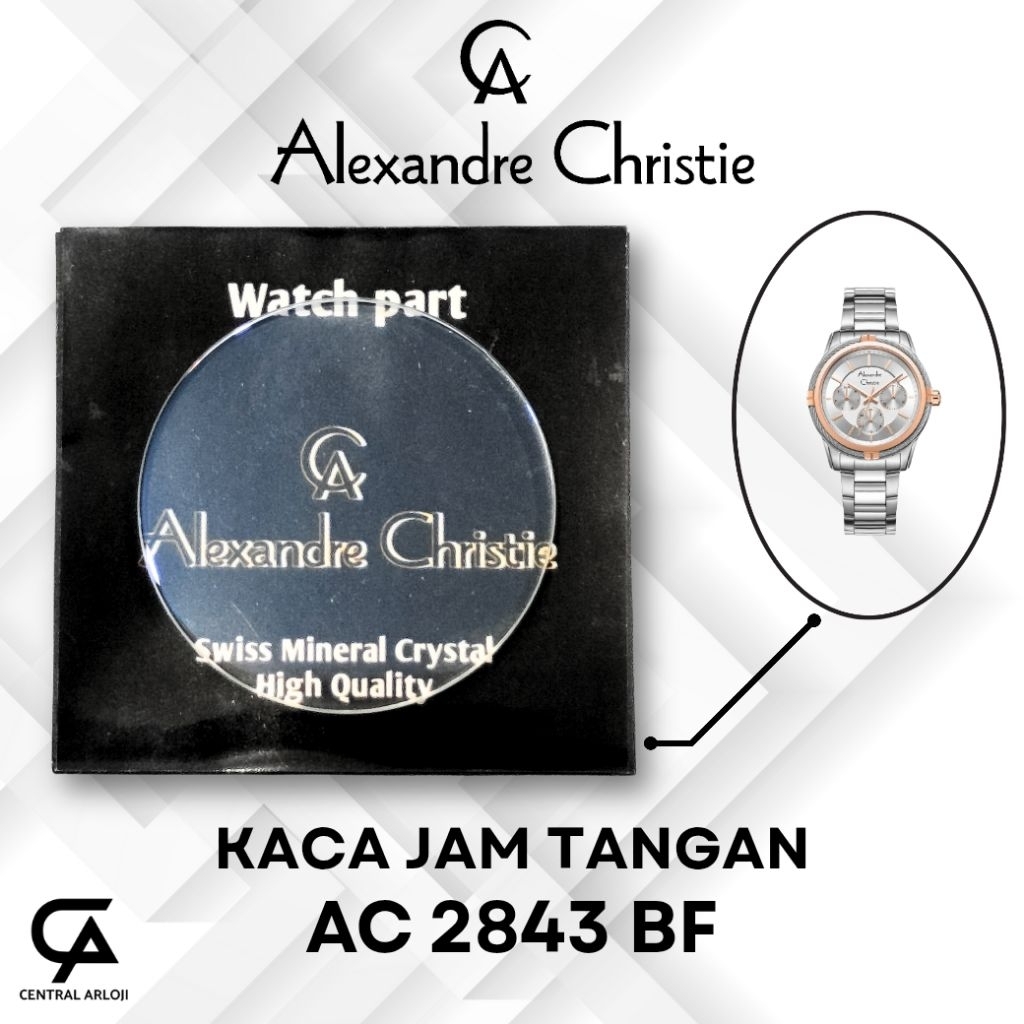 Kaca Jam Tangan Alexandre Christie AC 2843 BF