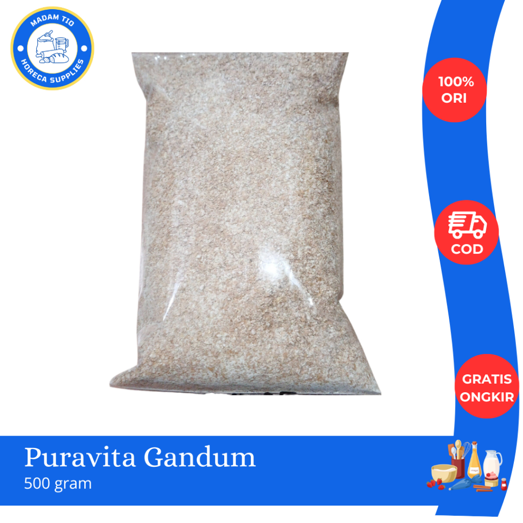 Tepung Gandum Puravita Wholemeal 500gram 1pcs