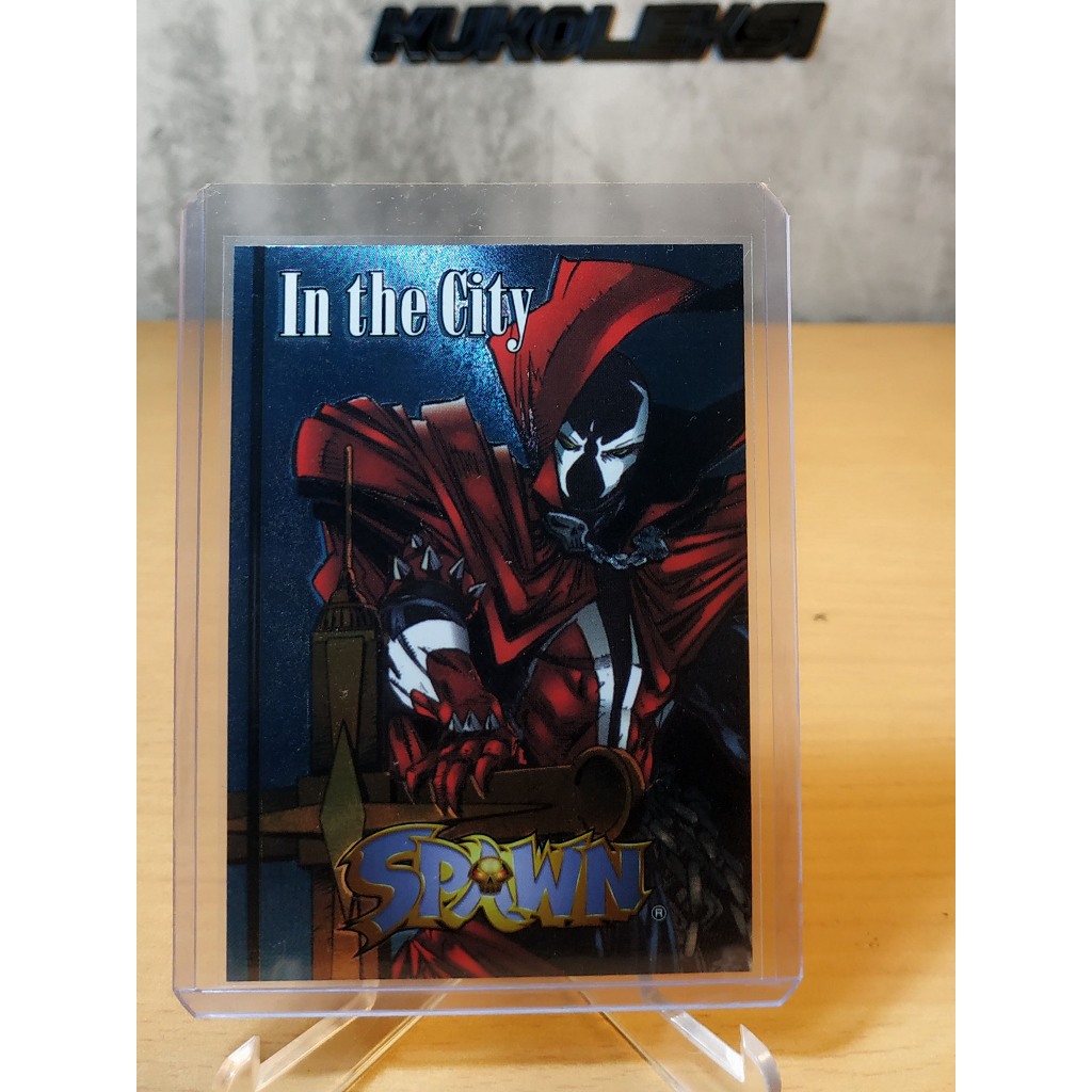 Kartu Trading Collectible card SPAWN-by EPOCH 1998-FOIL card- No 3 of 9