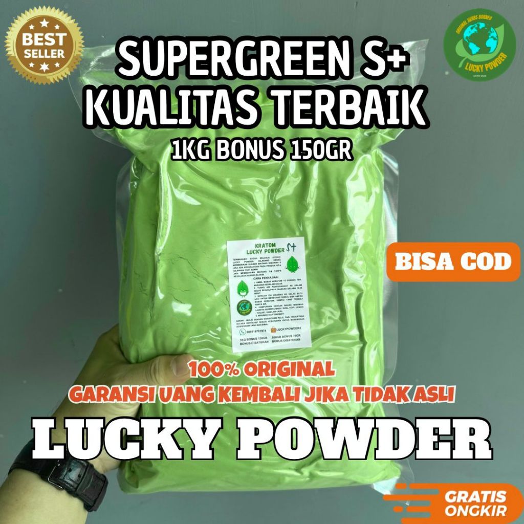 Bubuk Hijau Daun Teh Purilikk Keratonm Kalimantann Borneoo
