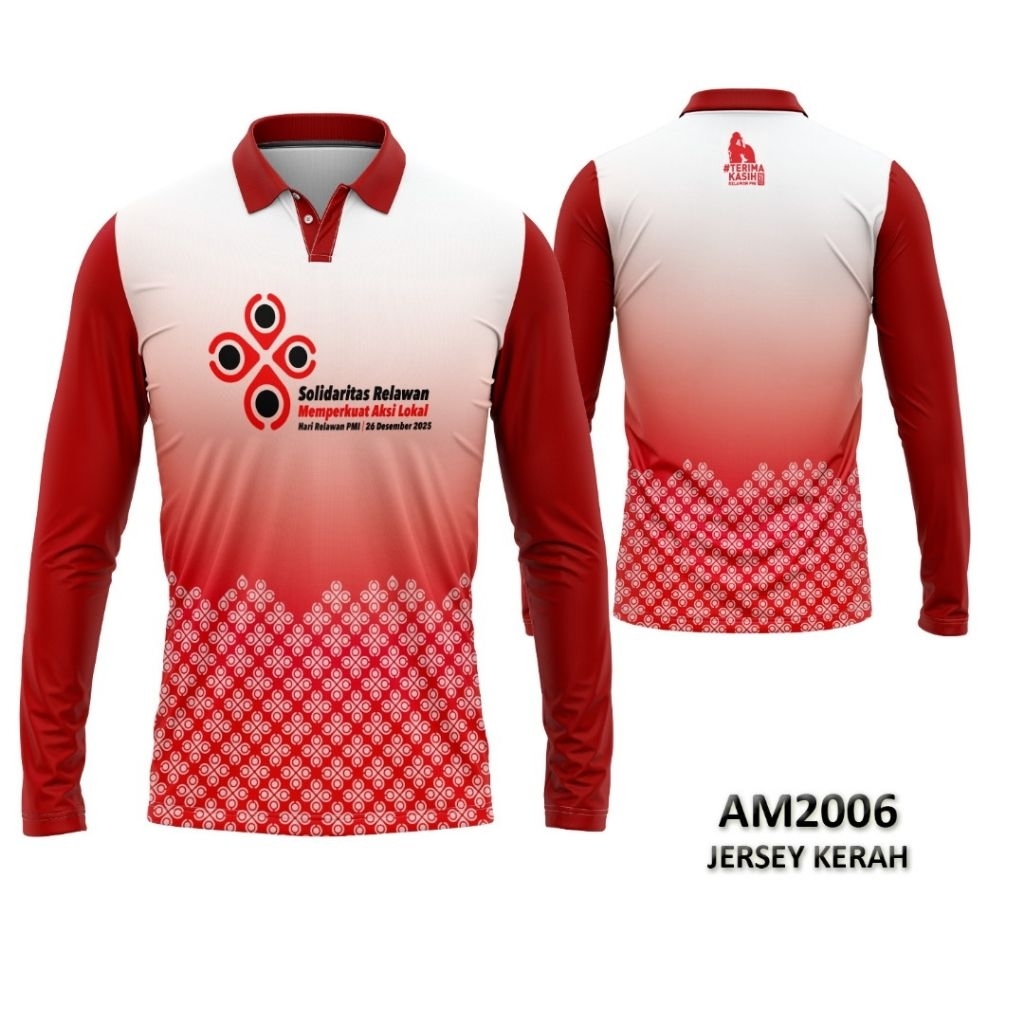 Kaos Jersey Solidaritas Relawan PMI 2025 AM2006