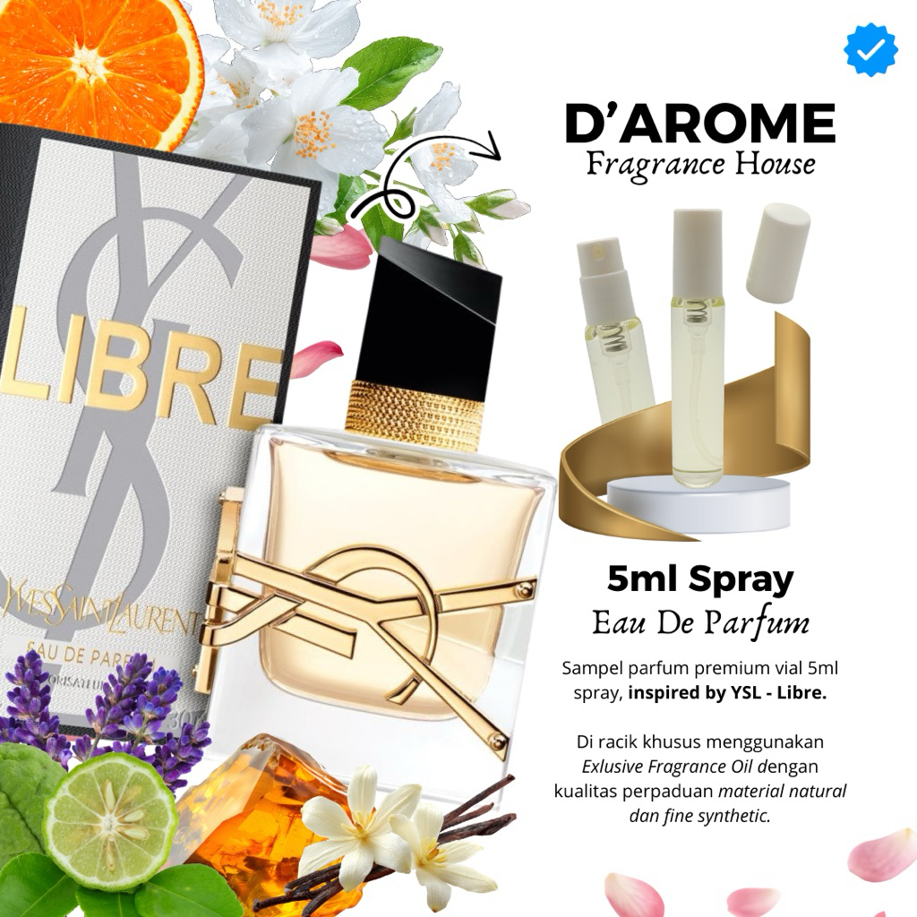 PARFUM PREMIUM VIAL MINI SPRAY INSPIRED BY YSL - LIBRE