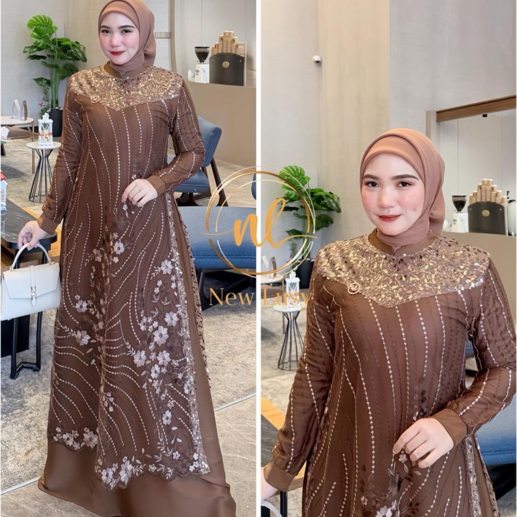 Vanesha dres  by new lusy gamis terbaru new lusy