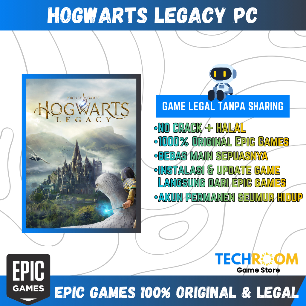 Hogwarts Legacy Original PC (Epic Games) | No Sharing | No Inject | Login Menggunakan Akun Pribadi L