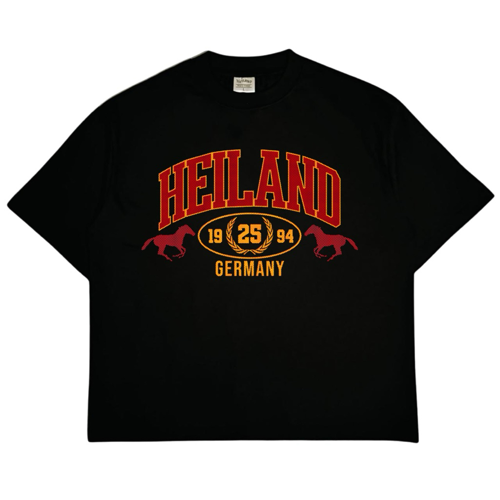Heiland Heavyweight tee- Germany | Black 16s