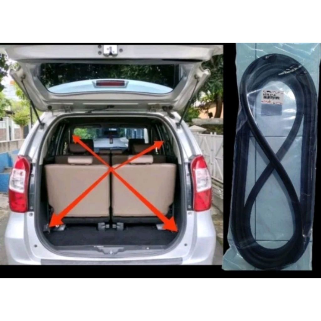 karet bagasi karet pintu belakang mobil Toyota Avanza original