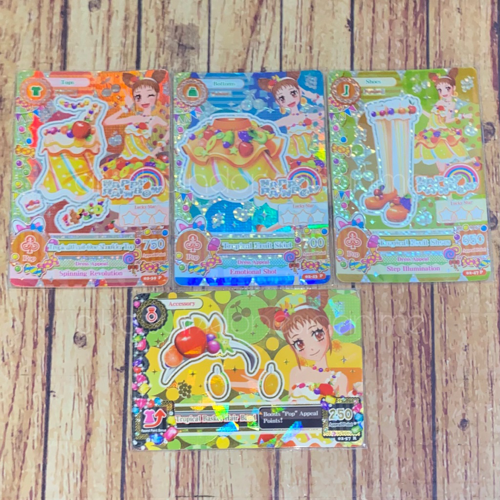 Aikatsu Otome Arisugawa Premium Happy Rainbow Tropical Fruit Set with Acc