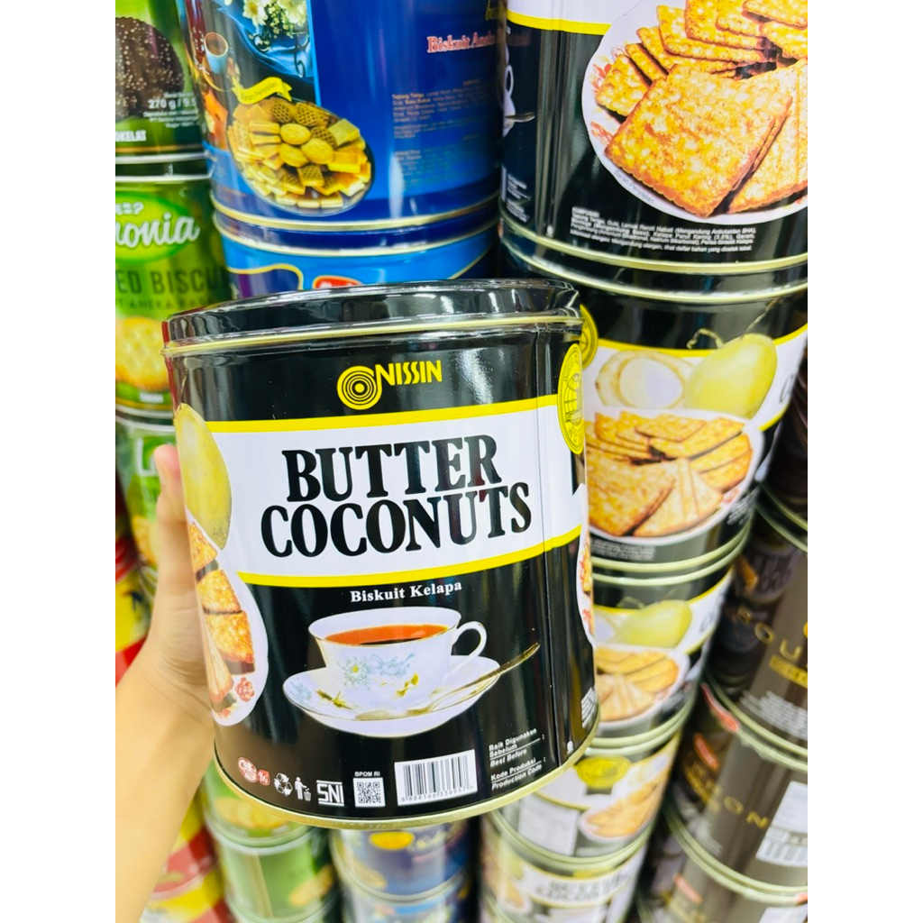 Nissin butter Coconut kaleng / Nissin biskuit Kelapa kaleng / Nissin Kelapa kaleng / Nissin butter