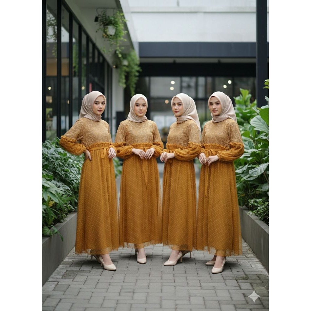 gamis bridesmaid cantik simple dsn elegan // Gamis wanita Burkat // gamis bridesmaid termurah