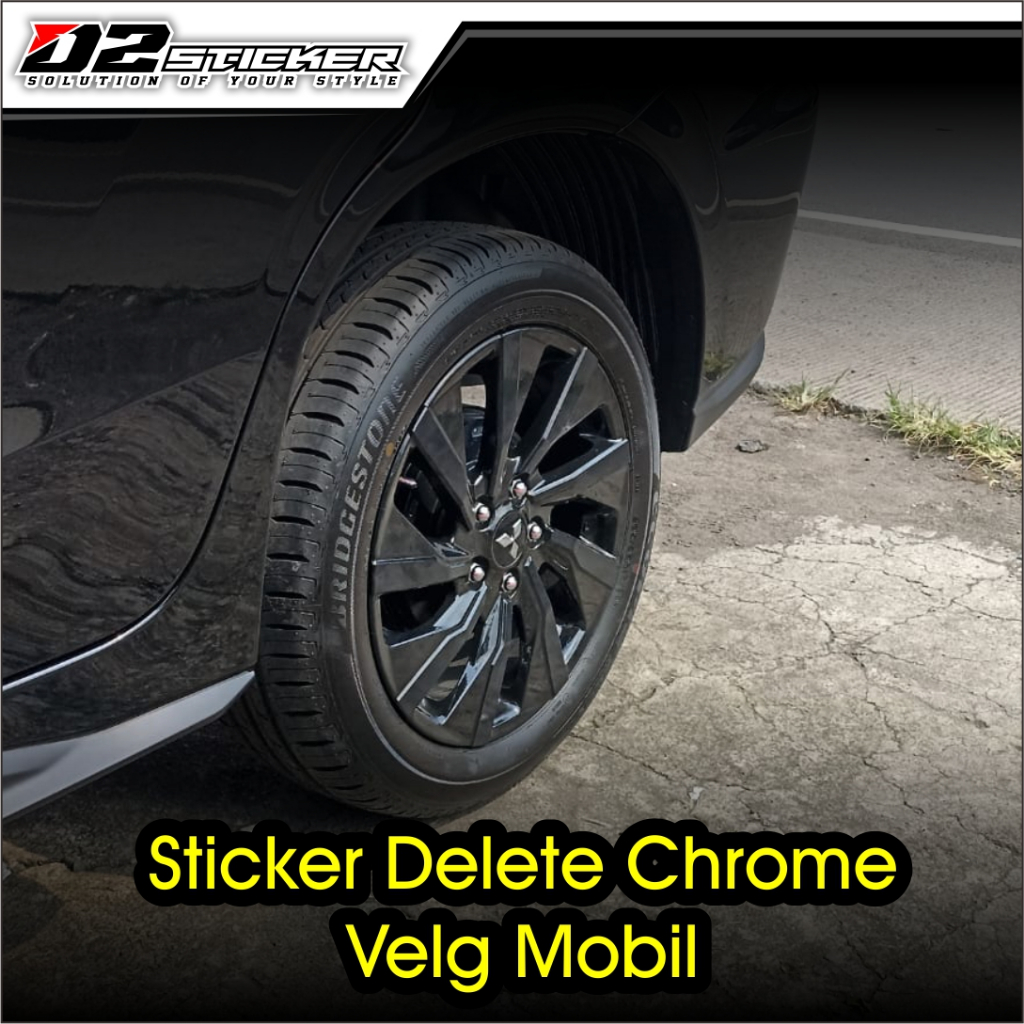 Sticker Velg Mobil Delete Chrome Xpander