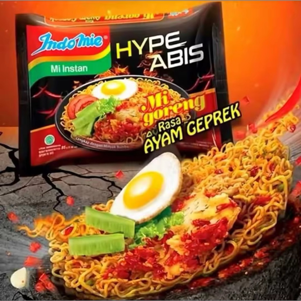 Indomie HypeAbis Mie Goreng Ayam Geprek 1 DUS ISI 40 PCS