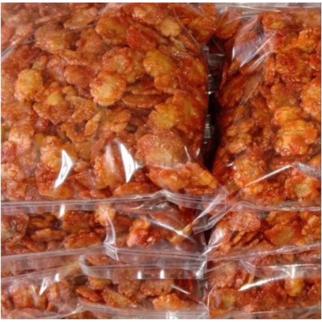 Melinjo Pedas Manis Tebal Kembung Emping Blinjo Belinjo Merah Gurih Renyah Enak Camilan  Cemil cemil