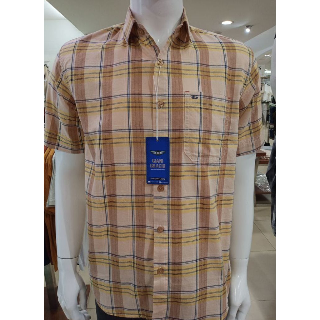 Giani gracio kemeja lengan pendek pria