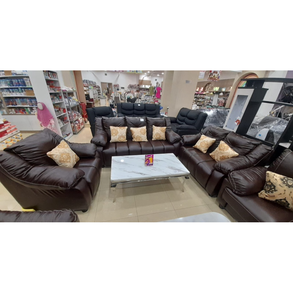 Sofa Kan Oscar Coklat Sofa Empuk 321 Bantal Kingdom Bellagio