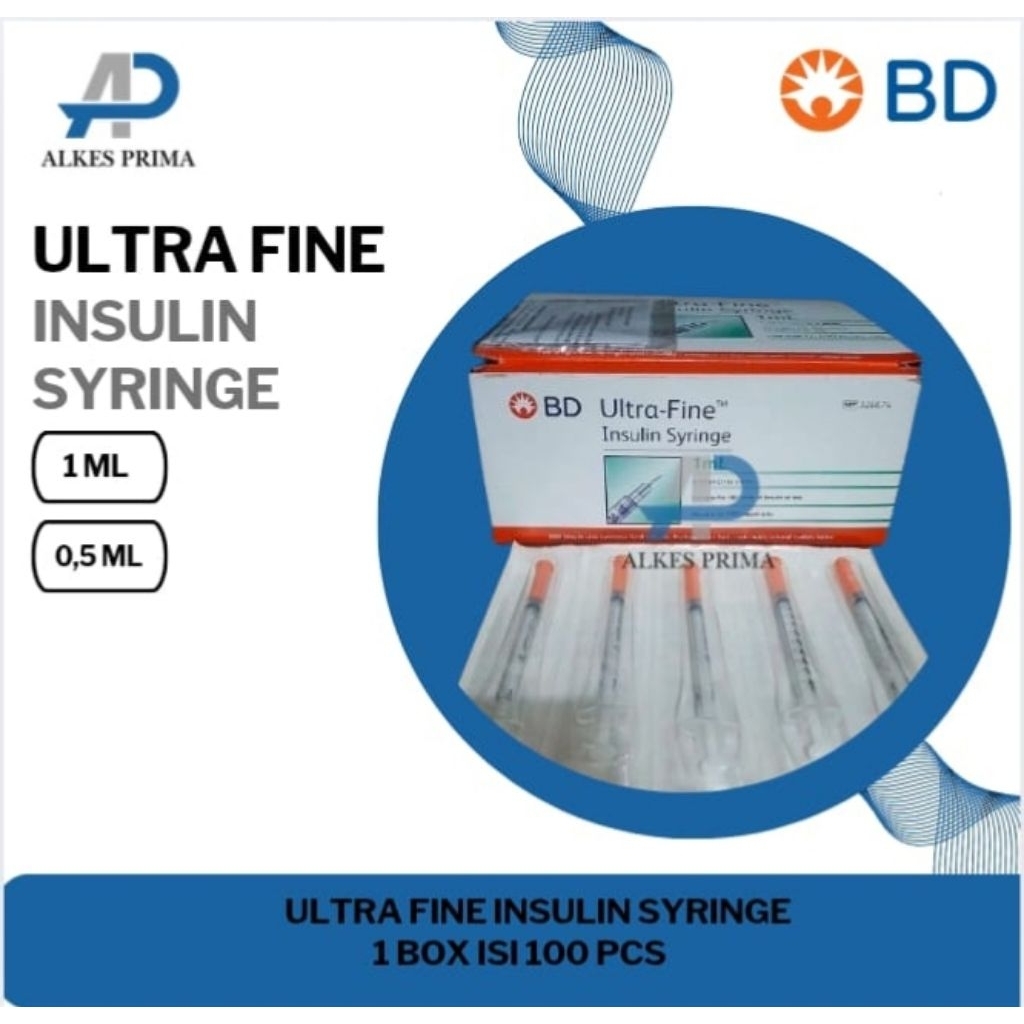Syringe Insulin BD 0,5 ml / 1 ml Harga/ Box