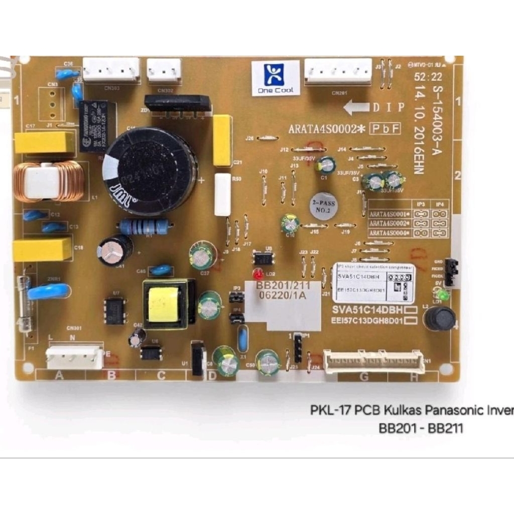 PCB KULKAS PANASONIC INVERTER BB201- BB211 ( PKL 17 )