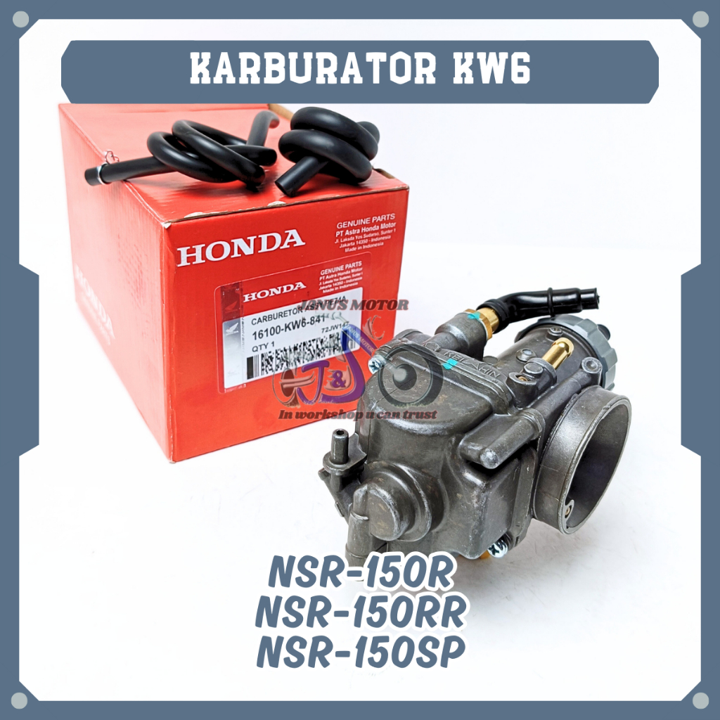 Karburator Honda KW6 Carburator Karbu NSR-150R NSR-150RR NSR-150SP Carbu Kualitas Original AHM