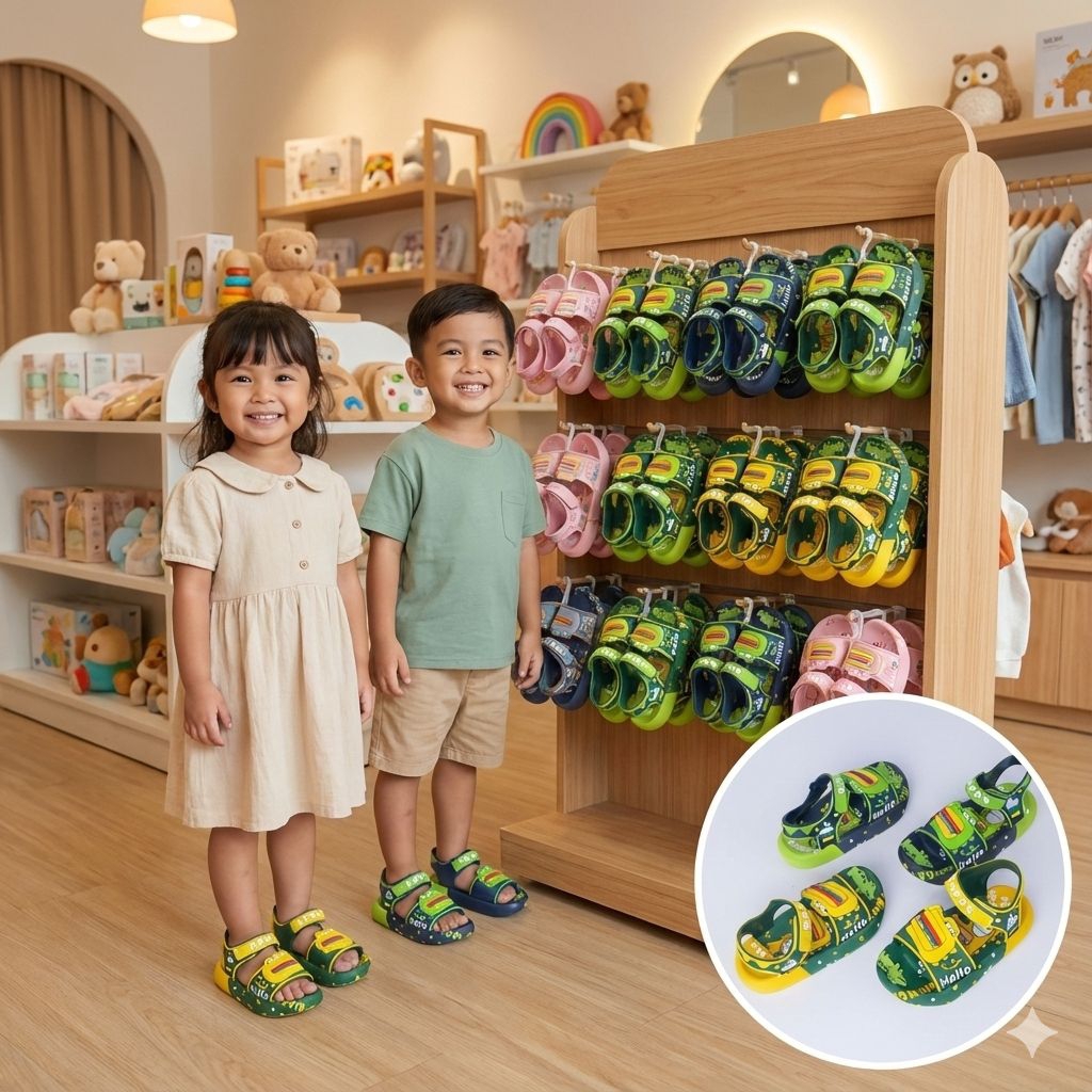 Sepatu Sandal Anak Karakter Cowok SD78D